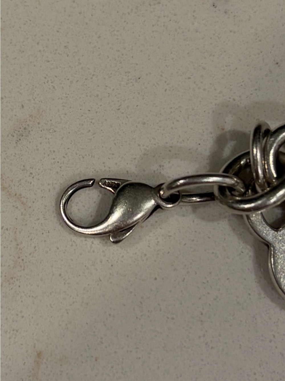 Tiffany & Co. Sterling Silver Heart Tag Charm Bracelet - Silver - Picture 6 of 7